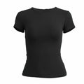 Woman Clothing Short Sleeve T-shirt Slim Fit Tops Female O-Neck Knitted Sheath Tee Shirt Street Wear Sex Sporty 2026 Y2K New2410